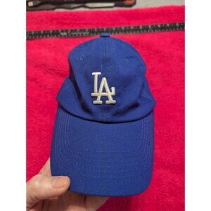 LA Dodgers Hat Cap Blue Strapback Dad Hat Y2K MLB Genuine Merchandise